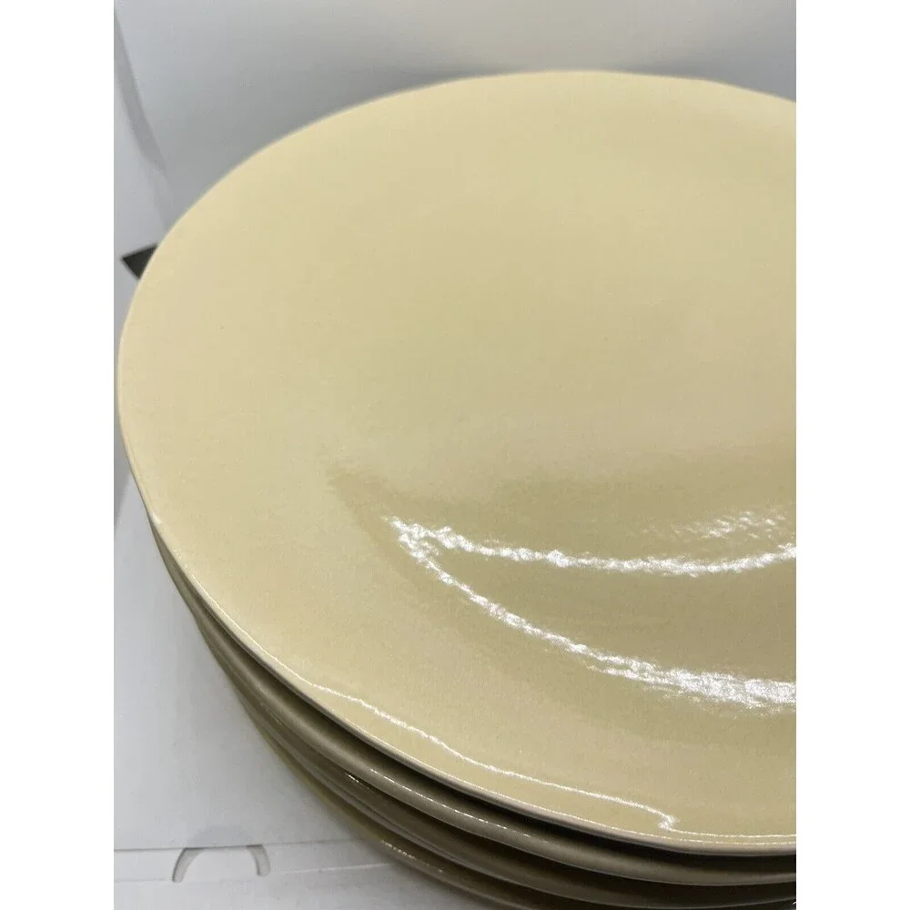 Pottery Barn Studio Putty Dinner Plates Set Barbara Eigen Dining Dishes Lot Of 5